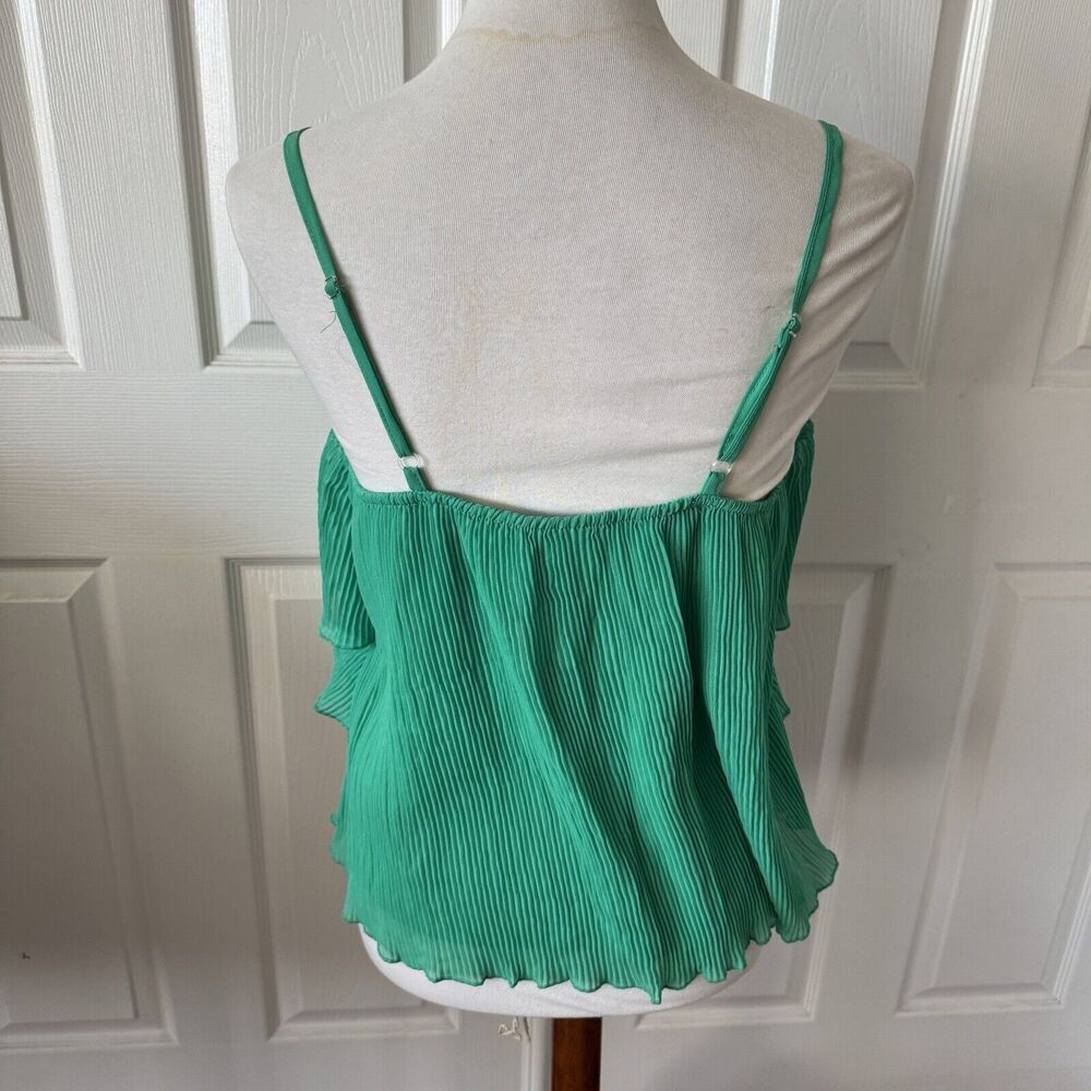 NOBO Jr Womens Tiered Tank Top XL 15-17 Green Bra Boho Y2K Fairycore Boho Retro - Picture 6 of 14